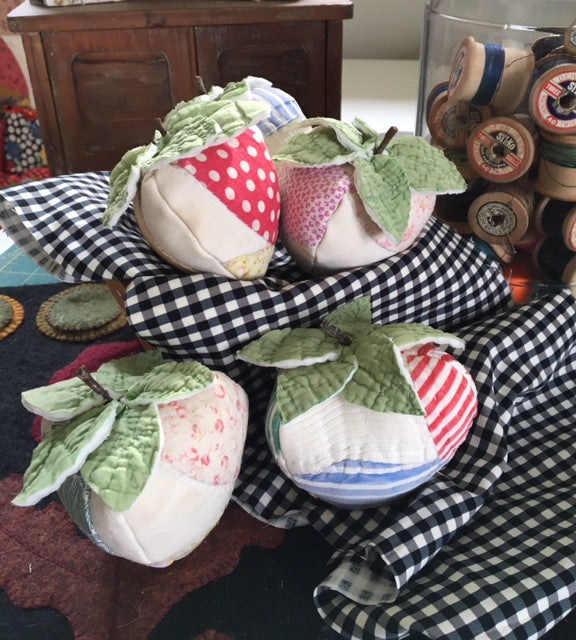 Pin Cushions made from vintage quilts