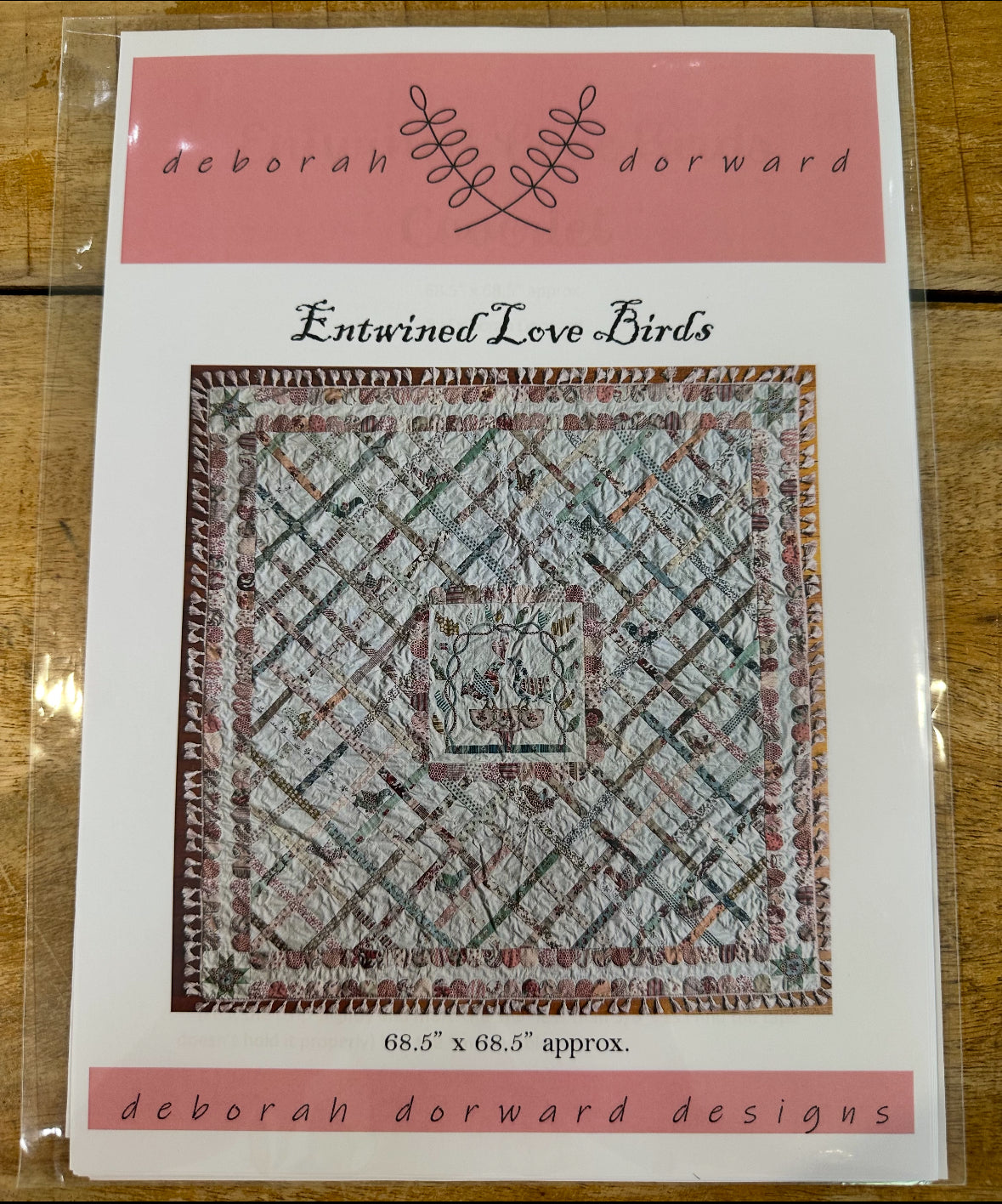 Entwine Pattern Patterns, Books, Templates - Entwined Love Birds Quilt Pattern ...