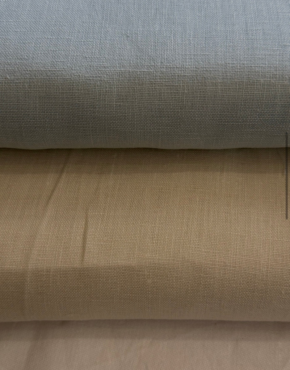 Powder Blue Linens Fabric - Solid - (3895) Powder Blue Linen – Tamborine to Tilba