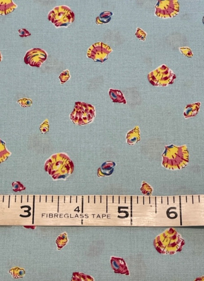 Fabric - Liberty - Sea Shells on Aqu – Tamborine to Tilba